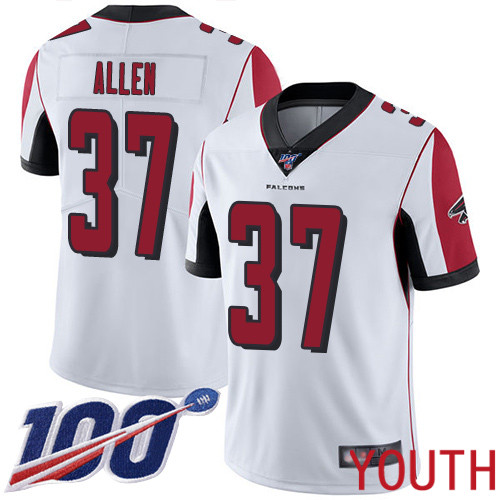 Atlanta Falcons Limited White Youth Ricardo Allen Road Jersey NFL Football #37 100th Season Vapor Untouchable->atlanta falcons->NFL Jersey